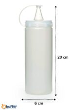 BUFFER® Şeffaf Kapaklı Sızdırmaz Yağlık Sosluk Şişesi Plastik Yağdanlık 400 ml AP-9028 - Görsel 8
