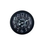 Heritage Black 60 Cm Çarklı Duvar Saati - Görsel 3