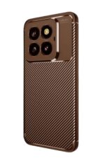 Mey İthalat®   Mi 14T Pro Kılıf Auto Focus Karbon Kapak - Kahverengi - Görsel 2