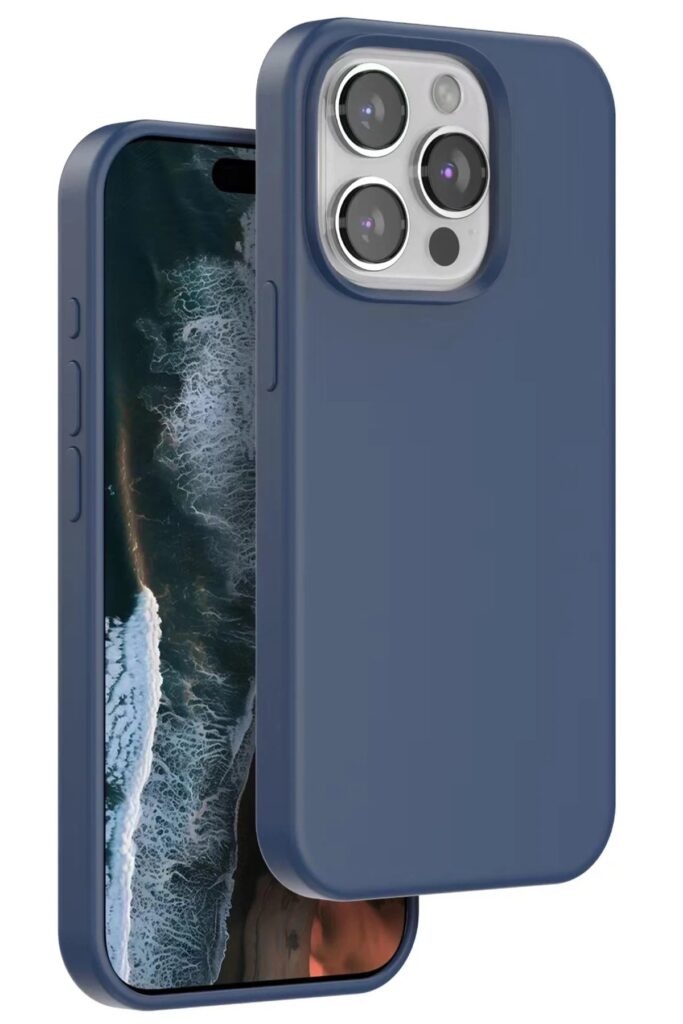 Mey İthalat®  iPhone 15 Pro Max Home Magsafe Kapak - Lacivert