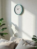 36 Cm Turkuaz Standart Duvar Saati - Görsel 3