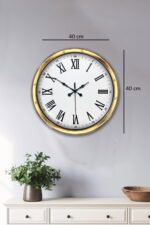 Majestic Gold 40 Cm Metal Duvar Saati - Görsel 4