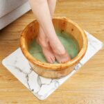 BUFFER® Silikon Fırçalı Banyo Masaj Matı ve  Ayaklar için Topuk Masaj Paspası - Görsel 8