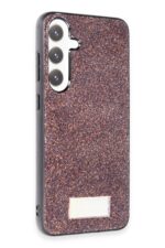 Mey İthalat®  Samsung Galaxy S24 Bright Simli Kapak - Derin Mor - Görsel 2