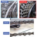 BUFFER® Bisiklet Zincir Dişlisi Koruyucu Pas Sökücü Temizleme Fırçası Aparatı Bakım Seti 4 Parça - Görsel 3