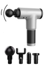 BUFFER®  6 Farklı Seviyeli Titreşimli 4 Farklı Başlıklı Büyük Boy Masaj Tabancası - Görsel 6