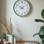 36 Cm Krem Dekoratif Duvar Saati