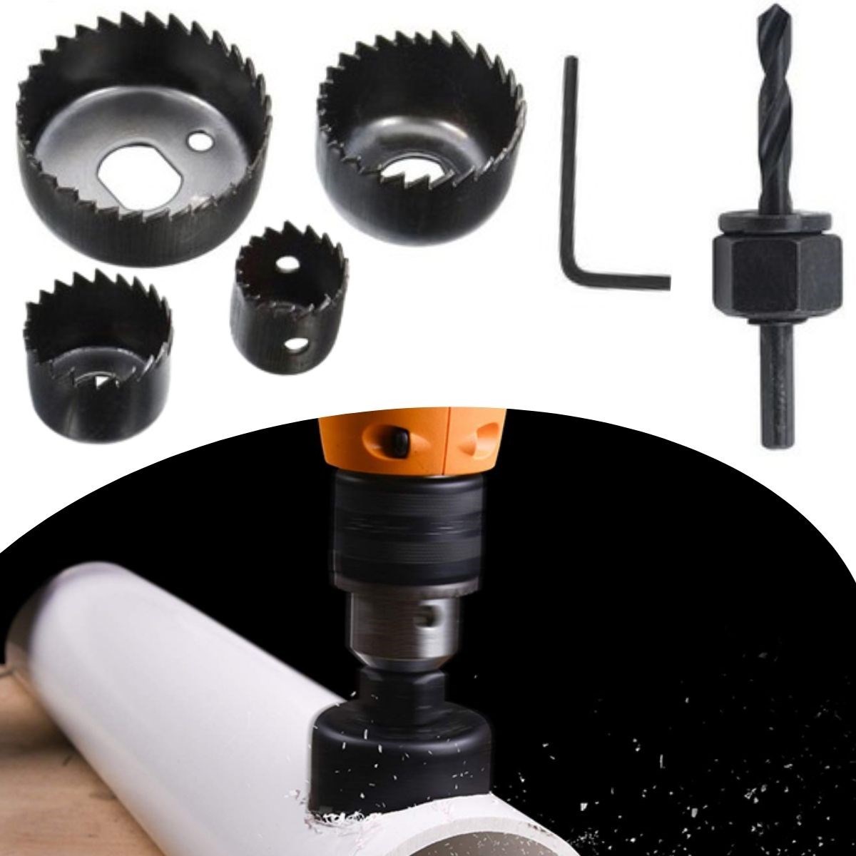 BUFFER® 6 Parça Demir Ahşap Alçıpan Delme Buat Açma Seti BUFFER® 6 Parça Demir Ahşap Alçıpan Delme Buat Açma Seti