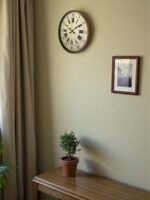 36 Cm Kahverengi Retro Duvar Saati - Görsel 3