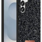 Mey İthalat®  Samsung Galaxy S25 Bright Simli Kapak - Siyah
