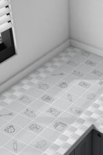 BUFFER® Sıcaklığa Dayanıklı Kendiliğinden Yapışkanlı Film Su ve Yağ Geçirmez Duvar Folyosu 5mt*60 cm - Görsel 2