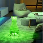 BUFFER® Sürahi Model USB Şarjlı Kumandalı 16 Farklı Işık Modlu Masa Üstü Kristal Akrilik Lamba Led - Görsel 4