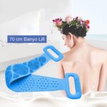BUFFER® Çift Taraflı Banyo Hamam Lifi Silikon Masajlı Yumuşak Duş Lifi Uzun Ömürlü Hazır Banyo Keses - Görsel 4