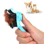 BUFFER® Evcil Hayvan Kedi Köpek Tüy Toplayıcı Otomatik Tuşlu Pet Tarak - Görsel 3