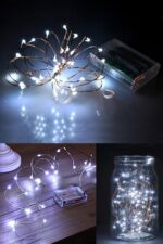 BUFFER® Pilli Dekoratif Peri Led Işık 10 Metre Beyaz Parti Aydınlatma - Görsel 6