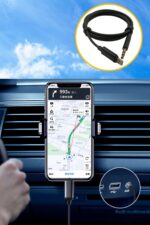BUFFER® iPhone Lightning Aux Araç Dönüştürücü Ses Kablosu 35 mm Jack Girişli - Görsel 8