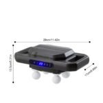 BUFFER®4 Başlıklı Masaj Tabancası – 12W Derin Doku & Kas Ağrısı Giderici, 20 Seviye & 6 Mod - Siyah - Görsel 4