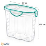 BUFFER® Kilitli Kapaklı Contalı Hava,Su Sıvı Geçirmez 1,7 Litre Erzak Saklama Kabı-SA585 - Görsel 4