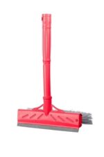 BUFFER® Çok Amaçlı 22 Cm Fırçalı ve Silikon Çekçekli Ev Araba Cam Temizleyici Fırça - Görsel 4