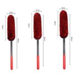 BUFFER® 3lü Bükülebilen Peluş Detaylı Temizlik İçin Oto Jant, Egzos Temizleme Fırçası - Görsel 4