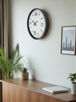 36 Cm Gri Standart Dekoratif Duvar Saati - Görsel 2