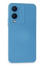 Mey İthalat®  Vivo Y17S Kılıf Nano içi Kadife Silikon - Mavi