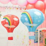 BUFFER® Dekoratif Renkli Kağıt Dilek Feneri Balonu Renkli Uçan Balon - Görsel 6