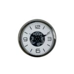 Krom Modern 60 Cm Çarklı Duvar Saati - Görsel 3