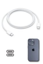 BUFFER® Apple 15/15 Pro Type-C to Type-C Hasır Örgü Hızlı Şarj Kablosu (1m) - Görsel 6