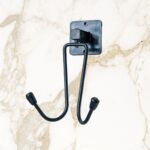 BUFFER® Kendiliğinden Yapışkanlı Siyah Paslanmaz Metal Bornoz ve Havlu Askılığı - Görsel 5