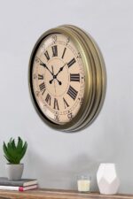 Nostalji Stil 40 Cm Metal Eskitme Duvar Saati - Görsel 3