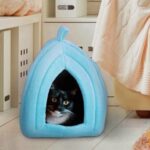 BUFFER® Pet Hut Polar Kedi ve Köpek Yatağı - Mavi - Görsel 2