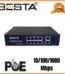 10 PORT GİGABİT POE SWİTCH 10/100/1000 Mbps 8 Port POE BST1020G