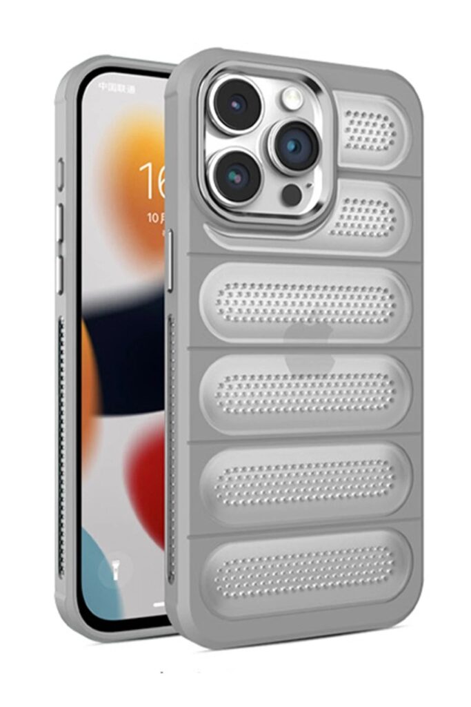 Mey İthalat®  iPhone 15 Pro Kılıf Airmax Silikon Kapak - Titan Gri