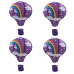 BUFFER® Dekoratif Renkli Kağıt Dilek Feneri Balonu Renkli Uçan Balon - Görsel 3