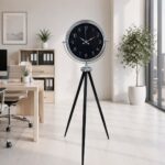 Krom Zarif Tripod Ayaklı Saat