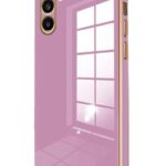 Mey İthalat®  Samsung Galaxy A15 4G Kılıf Volet Silikon - Mor