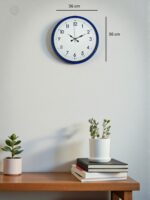 36 Cm Lacivert Dekoratif Duvar Saati - Görsel 5