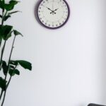 36 Cm Mor 24 Saat Göstergeli Özel Tasarım Duvar Saati