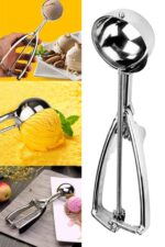 BUFFER® Paslanmaz Çelik Çek Bırak Yapışmaz Dondurma Top Kaşığı Kepçesi - Görsel 8
