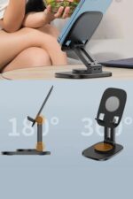 BUFFER® 360 Döner Masaüstü Mobil Telefon Tutucu Standı - Görsel 7