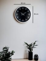 Beyaz 36 Cm Modern Duvar Saati - Görsel 5