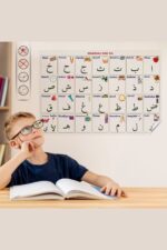 BUFFER® 70x100 cm Statik Kağıt Elif-Ba Öğrenme Tahtası - Görsel 7