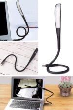 BUFFER® USB Girişli 14 Ledli 3 Kademeli Dokunmatik Masa/Kitap Okuma Lambası Ledi Siyah - Görsel 6
