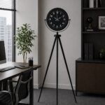 Royal Black Tripod Ayaklı Modern Tasarım Saat