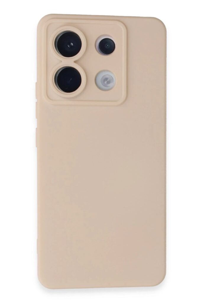 Mey İthalat®   Redmi Note 13 Pro 5G Kılıf Nano içi Kadife Silikon - Pudra