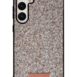 Mey İthalat®  Samsung Galaxy A55 5G Bright Simli Kapak - Gold