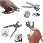 BUFFER® 3lü Kolay Kemer Deri Delik Açma Delme Aleti Delici Pensesi Delgeç Seti - Görsel 3