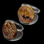 BUFFER® Bitcoin Madeni Hatıra Parası Madeni Bitcoin Hediye Sikke Para - Görsel 4
