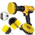 BUFFER® 3lü Matkap Ucu Banyo Küvet Duşakabin Araba Tekerliği Koltuk Yıkama Temizleme Fırçası Seti - Görsel 7